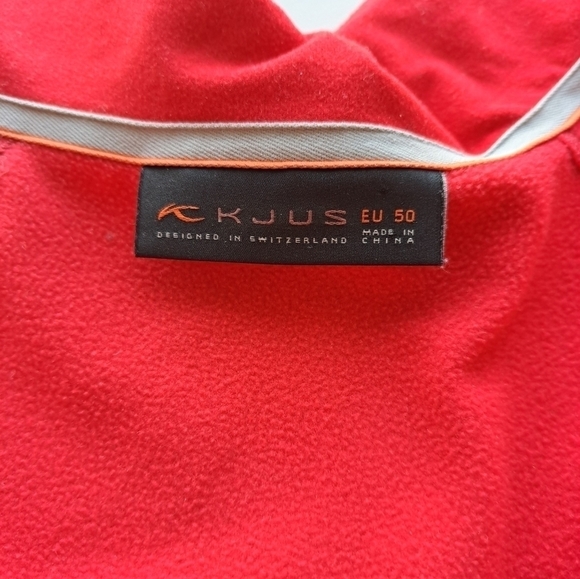 Kjus EU50 sweater athletic full zip design switzerland red Small … - Picture 5 of 13